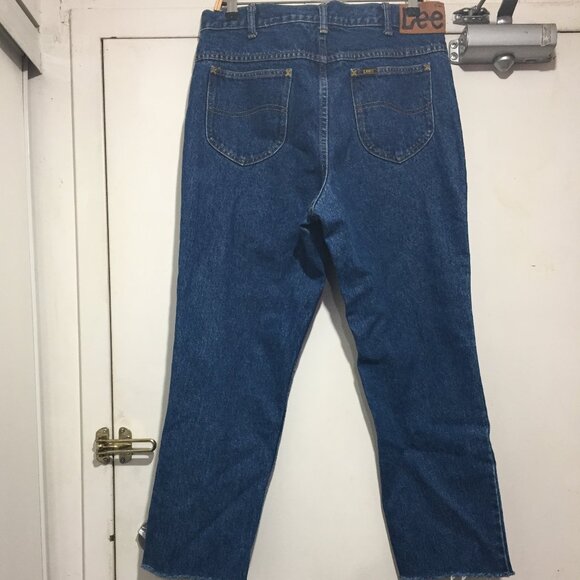 VINTAGE LEE HIGH RISE JEANS SIZE 34 - Picture 4 of 6